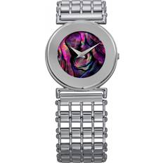 WoMens Elegance Purple Mother-of-Pearl Silver One Size