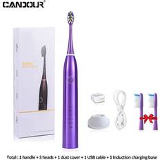 Electric Toothbrushes & Irrigators HGO Sonic Electric Toothbrush RechargeablePurple
