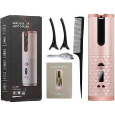 Cordless Hair Curler Ceramic Curly Rotating Curling Iron Curls