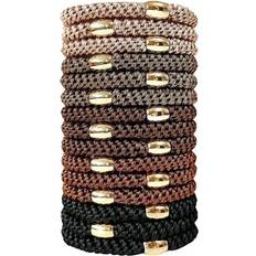 Soho Nubia Hårsnoddar Bronze 15 st