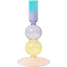 Rosa Ljusstakar A.U Maison Glass Candle Holder Rosa H18 cm Ljusstake