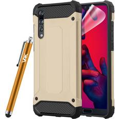 Huawei P20 Pro Mobile Phone Cases iCatchy Gold For Huawei P20 Pro Armour Shockproof Defender Case