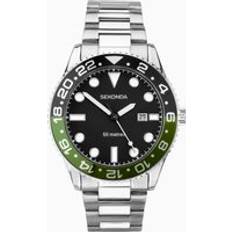 Sekonda Ocean Men’s Silver Alloy Case & Bracelet with Black 30197