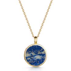 LOVELOX Lapis Lazuli Modern Round Locket Gold One