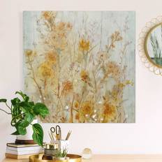 Jaune Arts encadrés Klebefieber Impression Sur Toile Yellow Meadow Of Wild Flowers Art encadré