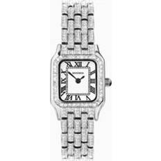 Sekonda Watches Sekonda Monica Ladies Silver Alloy Case & Full Stone Set Bracelet with White 40660