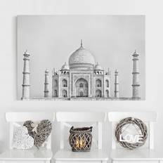 Grey Framed Art Klebefieber Architektur & Skyline Querformat Taj Bild