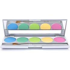 Kryolan 9335 SHADES 5 Color Eye Shadow Makeup Palette, 19 color options available Rio