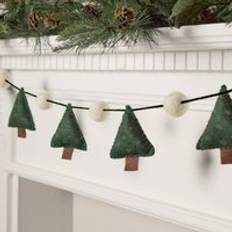 Interior Details Lights4fun Felt Tree Christmas Garland Decoration