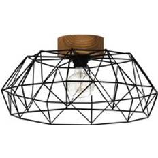 Natural Ceiling Flush Lights Eglo Padstow Geometric Ceiling Flush Light