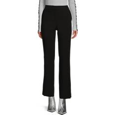 Pants & Shorts Karl Lagerfeld Women's Mid-Rise Crease-Front Bootcut Pants Black