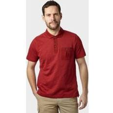 Red Polo Shirts Brasher Men's Robinson Stripe Polo Shirt, Red