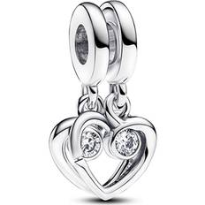 Pandora Forever & Always Splittable Dangle Charm Silver