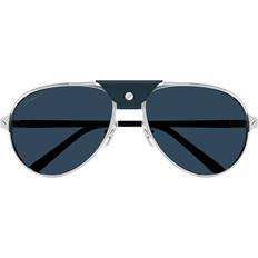 Cartier Women Sunglasses Cartier Man Sunglass Frame - Silver/Blue