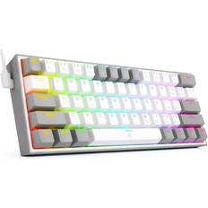 Redragon Tastaturer Redragon Klawiatura K617 Fizz Red Switch K617WG-RGB