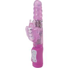 Seven Creations Butterfly Rabbit Vibrator Sex Toy Women Silicone Clitoral Stim Pink