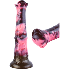 Pink Alien Silikon animal dildo "horse exulf" 28,4x4,0-6,0cm mit saugnapfbasis Mehrfarbig L