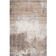 Loomed Distressed Abstract Beige