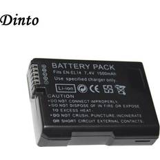 Dinto Dinto 1pc 1500mAh EN-EL14 EN-EL14A ENEL14 Li-ion Batterie pour Appareil Photo Nikon D5300 D5200 D5100 D3200 D3100 D3300 EN EL14