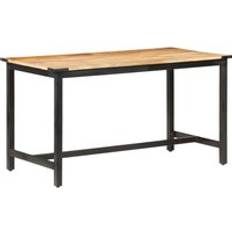 Iron Dining Tables Berkfield Home Rough Mango Wood - Brown Dining Table