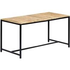 Iron Dining Tables Berkfield Home Rough Mango Wood Dining Table