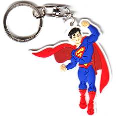 DC Comics Superman flying Official Rubber Keyring - Multicoloured