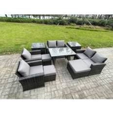 Garden & Outdoor Furniture Fimous 10 Pieces Outdoor Lounge Set, Table incl. 2 Chairs