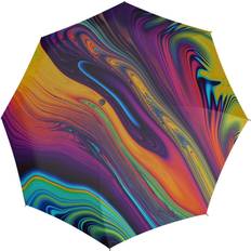 Doppler modern.art long automatic regenschirm flowing colours bunt Mehrfarbig 88 cm