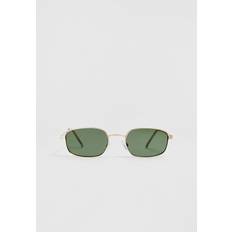 Stradivarius Rectangular Metal Sunglasses - Black