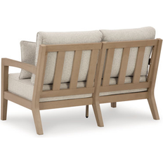 Plastic Outdoor Sofas & Benches Signature Design by Ashley Signature Hallow Creek Driftwood Outdoor Sofa