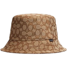 Coach Women Headgear Coach Signature Jacquard Bucket Hat - Khaki