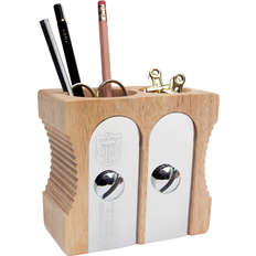 Beige Stiftehalter Suck UK Double Sharpener Desk Tidy