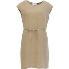 Leinen Kleider Mazine Kleid Beige Jerseykleid für Damen