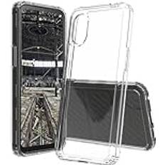 JT Berlin Pankow-Clear Schutzhülle Samsung Galaxy XCover 7 Hülle transparent Stoßabsorbierender TPU Rahmen, Kratzfeste Rückseite aus Acrylglas, Anti-Fingerabdruck