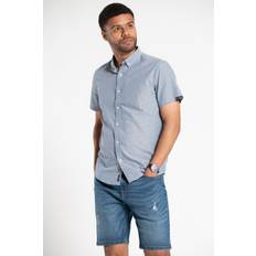 Tokyo Laundry Cotton Chambray Short-Sleeve Shirt Blue