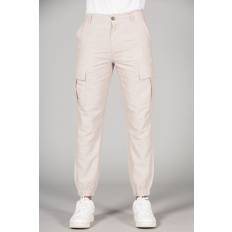 Tokyo Laundry Linen Blend Cargo-Style Trousers Beige 34R