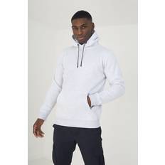 Brave Soul 'Schizoid' Hoodie With Kangaroo Pocket Ecru