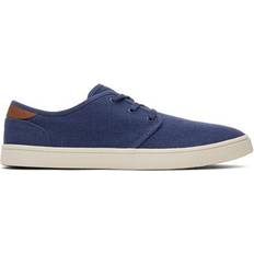 50 ⅓ Sneakers Toms Men's Blue Carlo Heritage Canvas Lace-Up Sneakers Shoes