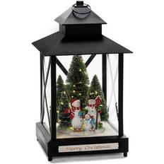 Konstsmide Lyktor Konstsmide Snowmen Black Lykta 42cm