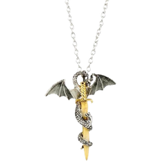 Onbuy Luminous Sword Dragon Pendant Necklace - Silver/Gold