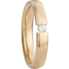 Gifteringer - Gull Arven Buckle Ring 0.2ct - Gold/Diamond