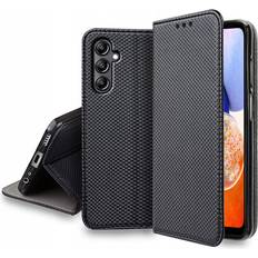 Samsung Galaxy A15 Covers med kortholder Setty Kaardivahega mobiiliümbris Galaxy A15 4G/5G Wallet Smart Magnet must