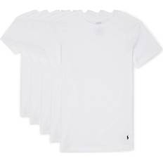 T-shirts & Tank Tops Polo Ralph Lauren Cotton Classic Crews 5-pack - 5 White/Cruise Navy