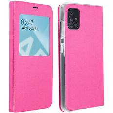 Accesorios para teléfonos móviles Avizar Funda Protectora Samsung Galaxy A51 Con Gran Ventana Rosa