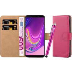 iCatchy Pink For Galaxy A9 2018 Leather Wallet Case Cover