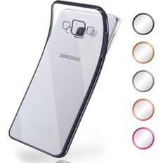 Moex Hülle für samsung galaxy a5 2015 silikon schutzhülle transparent klar chrom case Gold