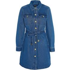 Barbour Dresses Barbour Womens Authentic Wash Rouse Dress Blue