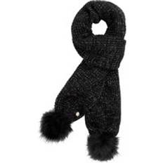 Faux Fur Scarfs Fiorelli Abi Black Cable Knit Scarf