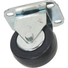 DIY Accessories Zoro Select 2G303 Rigid Plate Caster,Rubber,3 in.,210 lb