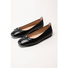 ballerina basmi, glattleder, schwarz, damen Schwarz